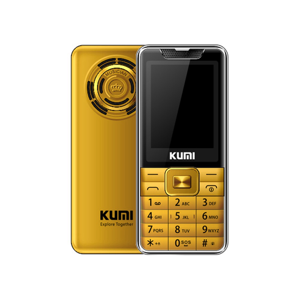 

KUMI Mi1 With Infrared Thermometer Function Phone Global Version 2.4 Inch TFT Screen 32MB RAM 32MB ROM 1700mAh Battery Dual SIM Dual Standby One Key SOS - Gold