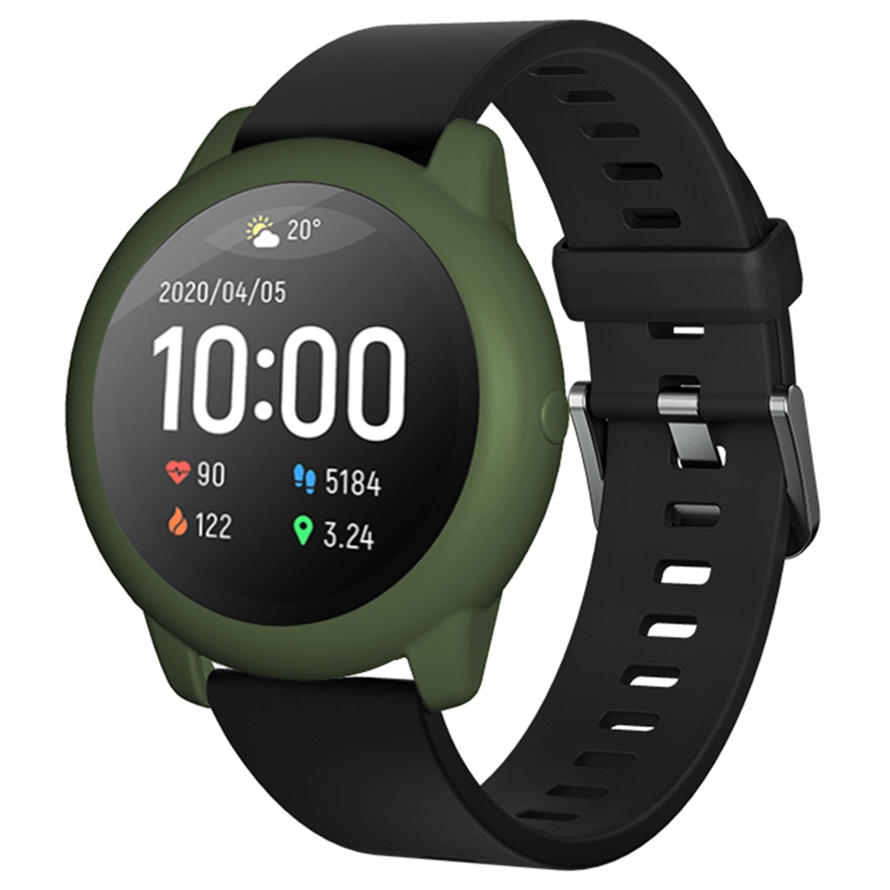 

Soft Silicone Protective Shell For Xiaomi Haylou Solar LS05 Smartwatch - ArmyGreen
