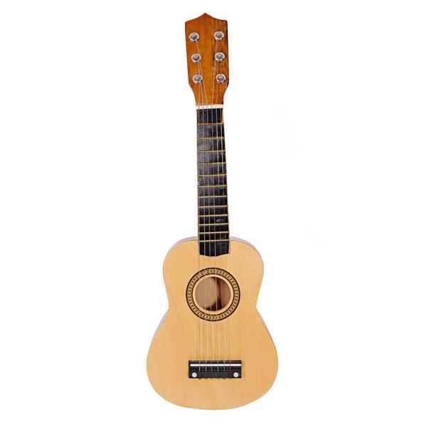 

21" Beginners Acoustic Guitar 6 String Practice Music Instruments - Wood Color