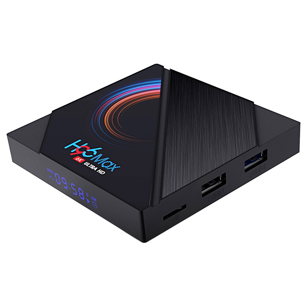 

H96 MAX H616 4GB/64GB Android 10 TV Box Android 10.0 Allwinner H616 2.4G+5.8G WiFi 100Mbps LAN bluetooth