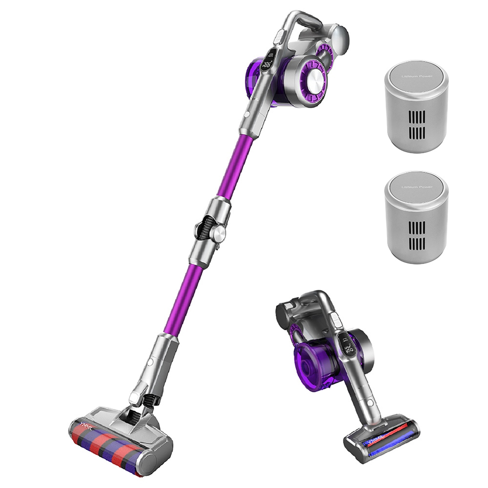 

JIMMY JV85 Pro Cordless Handheld Flexible Vacuum Cleaner with 200AW Powerful Suction, 550W Digital Brushless Motor, 70 Minutes Run Time, Ultra-low noise for cleaning floors, furniture by Xiaomi + Extra Battery Pack, Purple