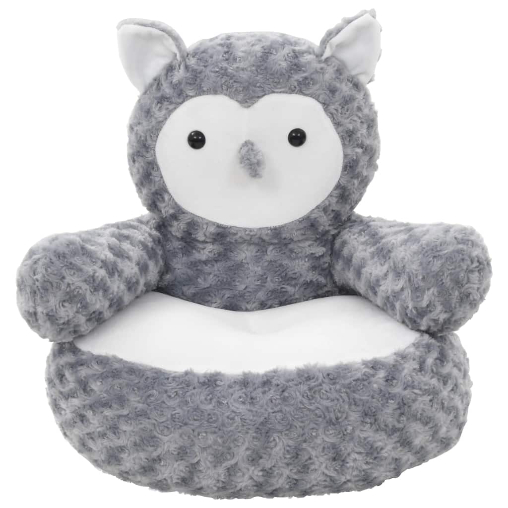 

Owl Cuddly Toy Plush Grey