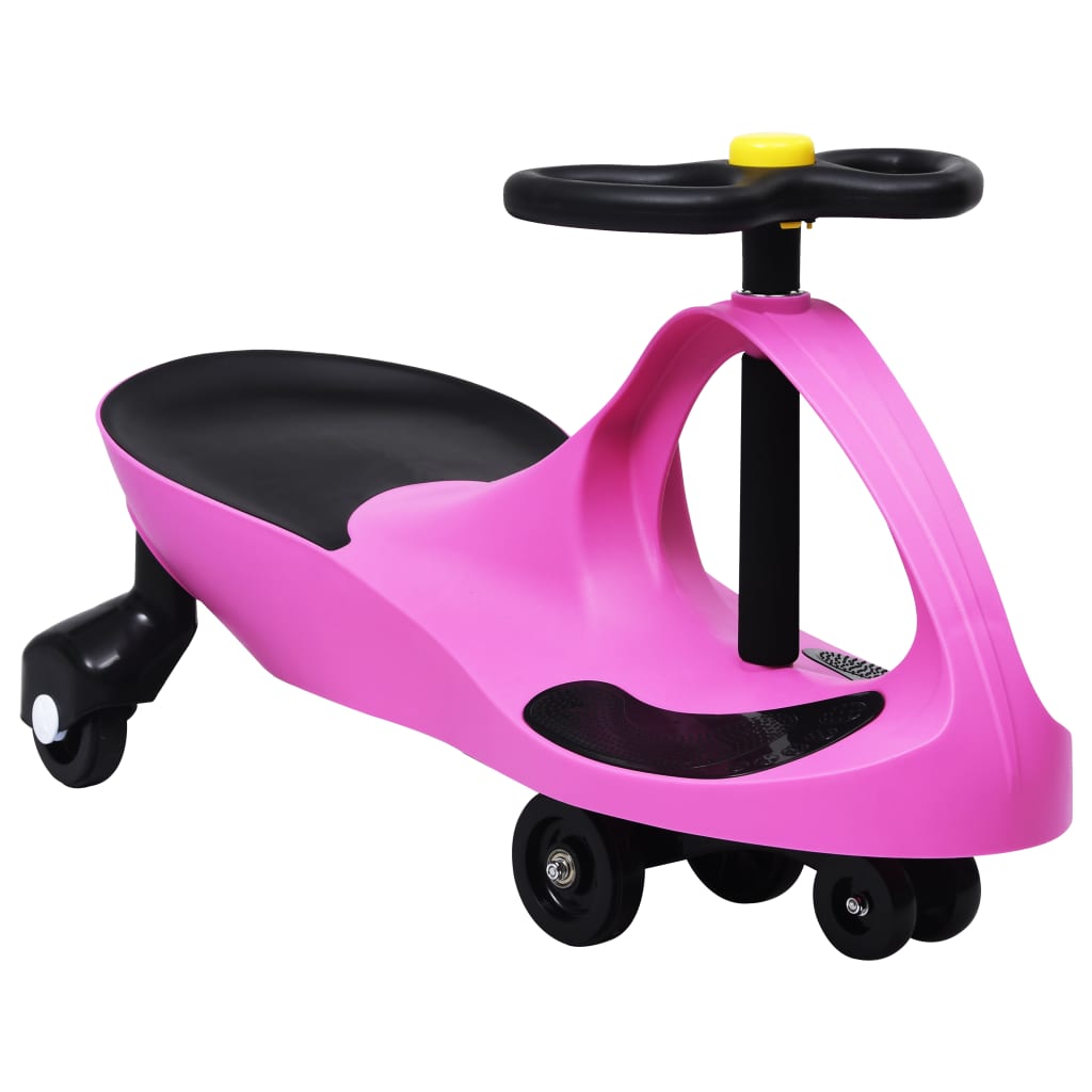 

Ride on Toy Wiggle Car Swing Car with Horn Pink