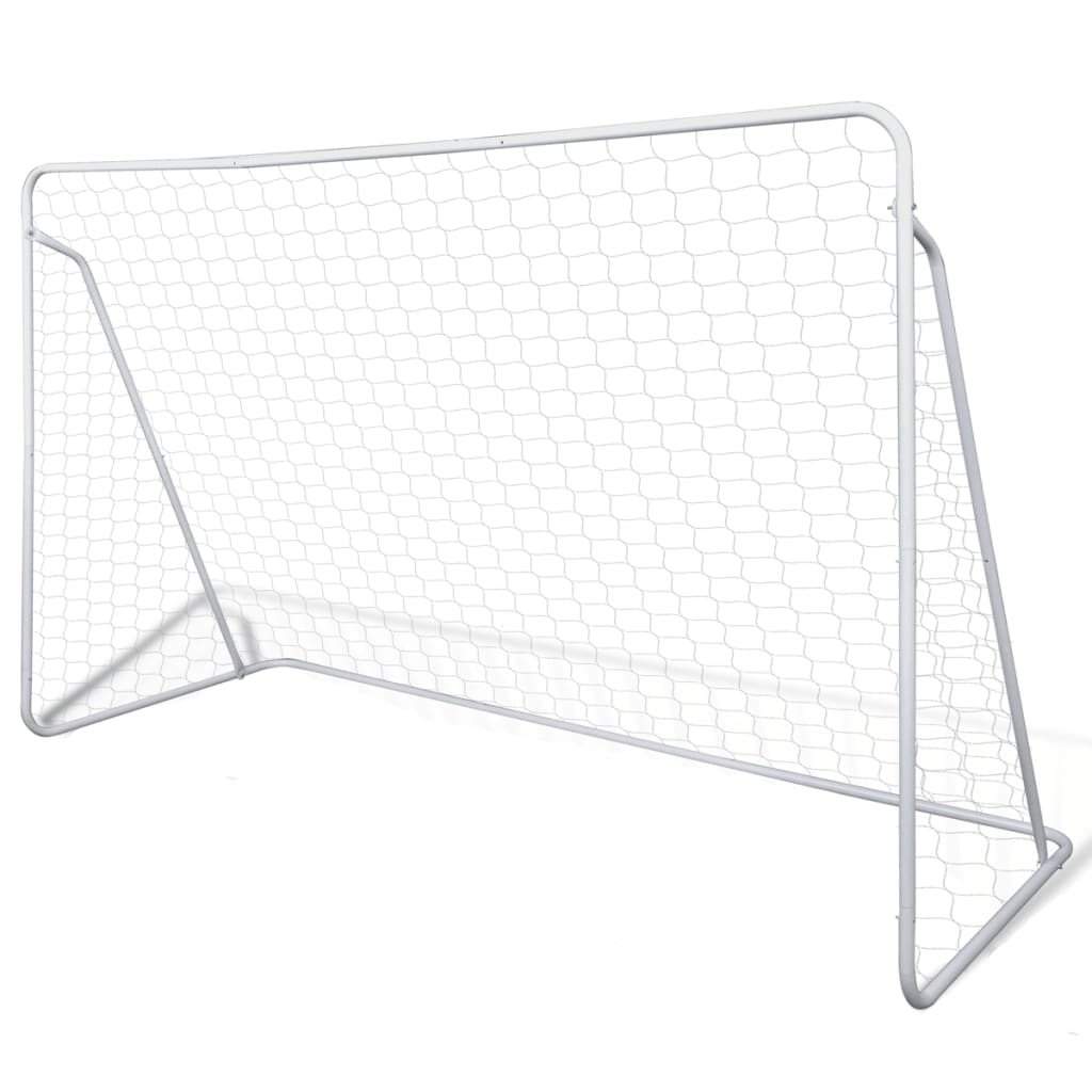 

Soccer Goal Post Net Set Steel 240 x 90 x 150 cm