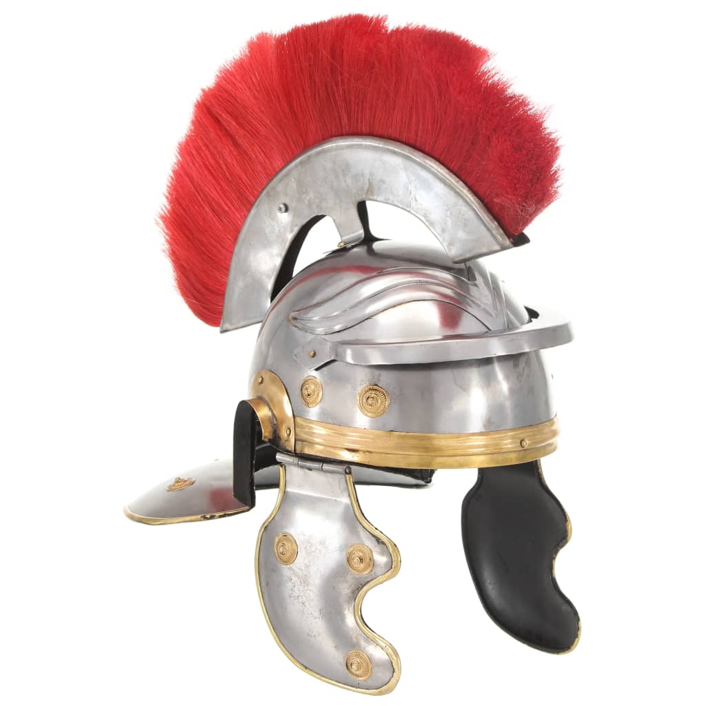 

Roman Soldier Helmet Antique Replica LARP Silver Steel