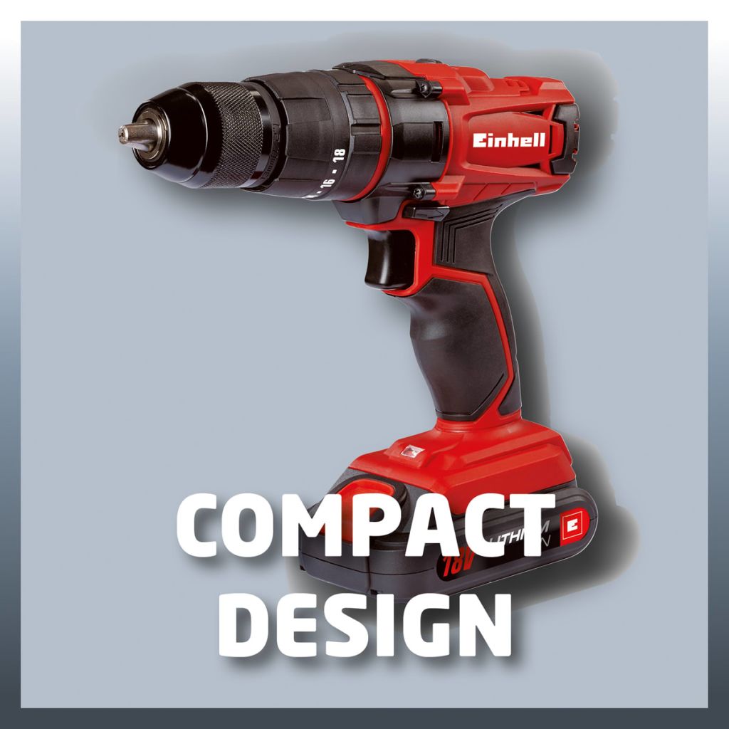 Einhell Cordless Impact Drill TC-CD 18-2 Li-i 2x1.5 Ah 18 V 4513825