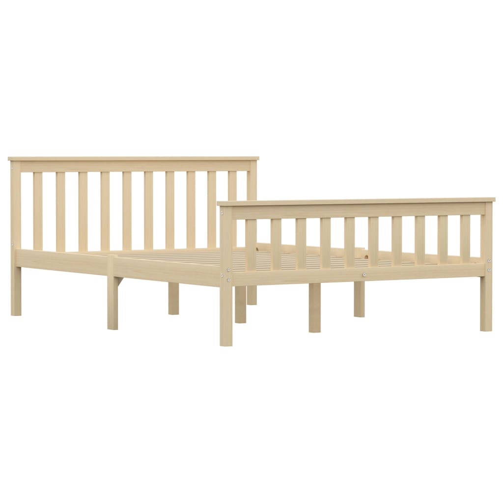 vidaXL Bed Frame with 4 Drawers Solid Pine Wood 140x200 cm