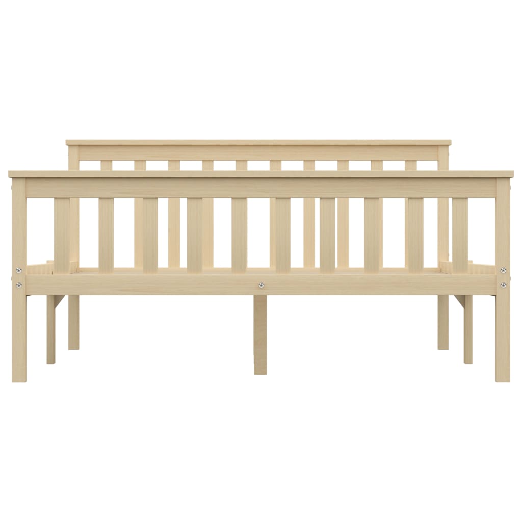 vidaXL Bed Frame with 4 Drawers Solid Pine Wood 140x200 cm