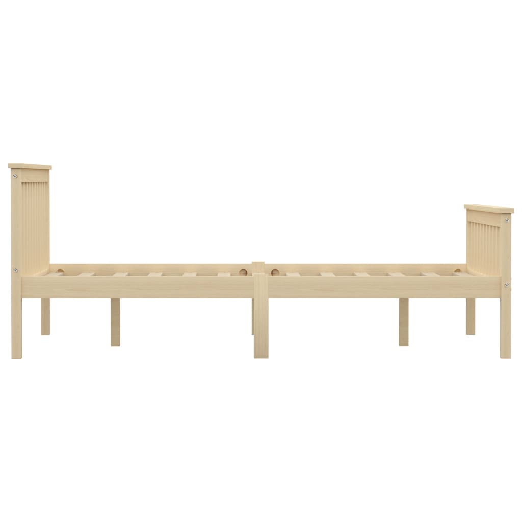 vidaXL Bed Frame with 4 Drawers Solid Pine Wood 140x200 cm
