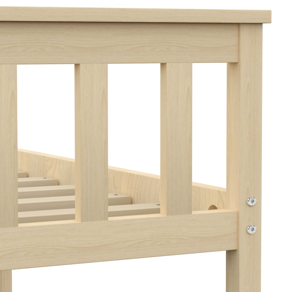 vidaXL Bed Frame with 4 Drawers Solid Pine Wood 140x200 cm
