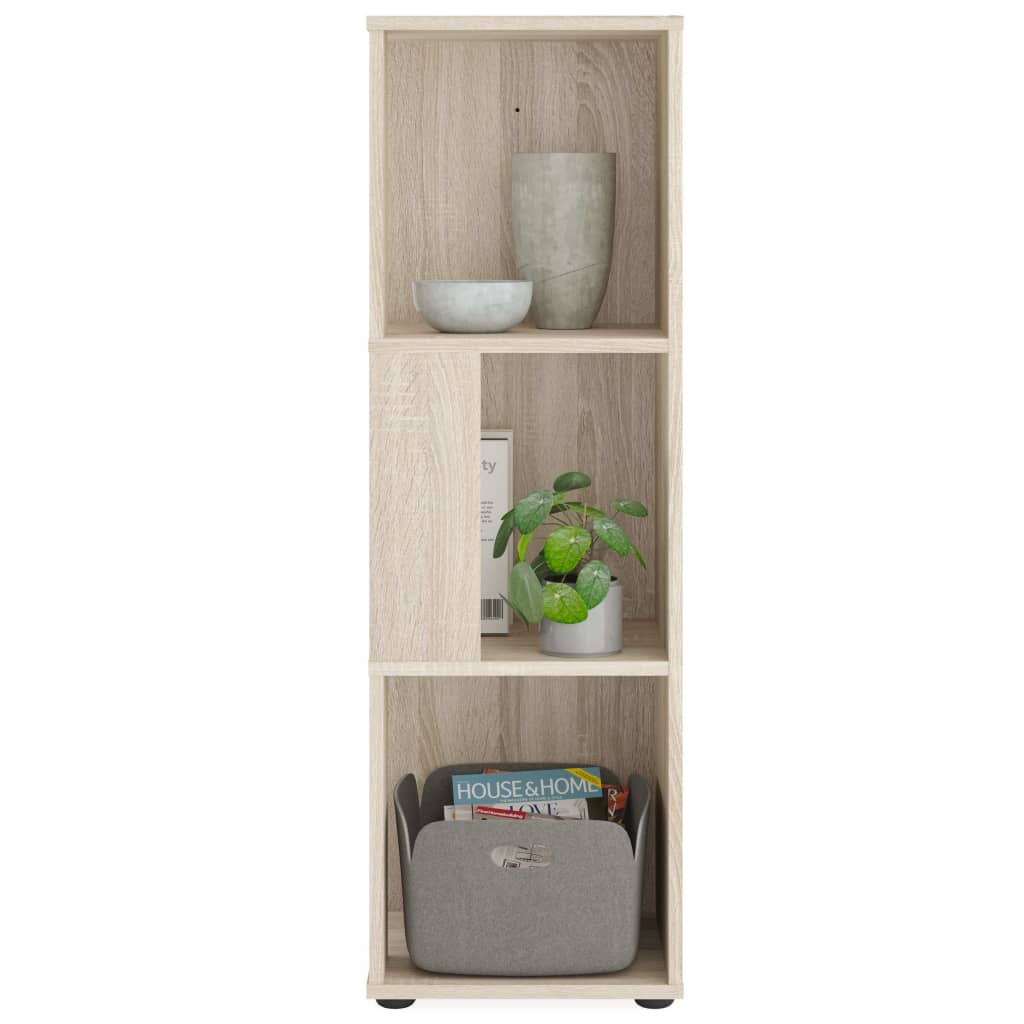 FMD Corner Shelf with 6 Side Compartments Sonoma Oak