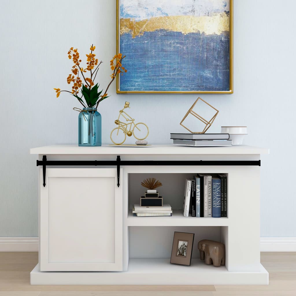 Mini Sliding Barn Door Kit Carbon Steel 152 cm