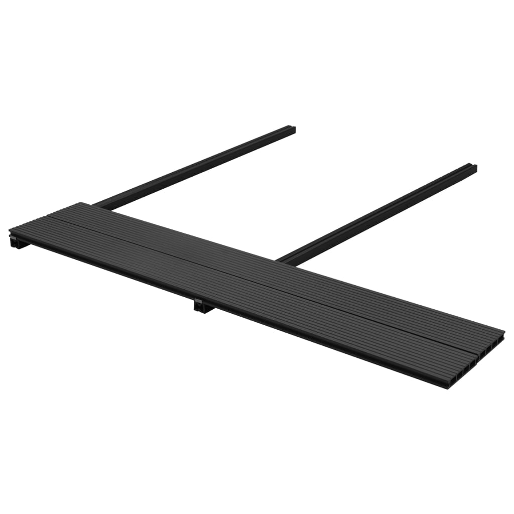 vidaXL WPC Decking Boards with Accessories 30 m² 4 m Anthracite