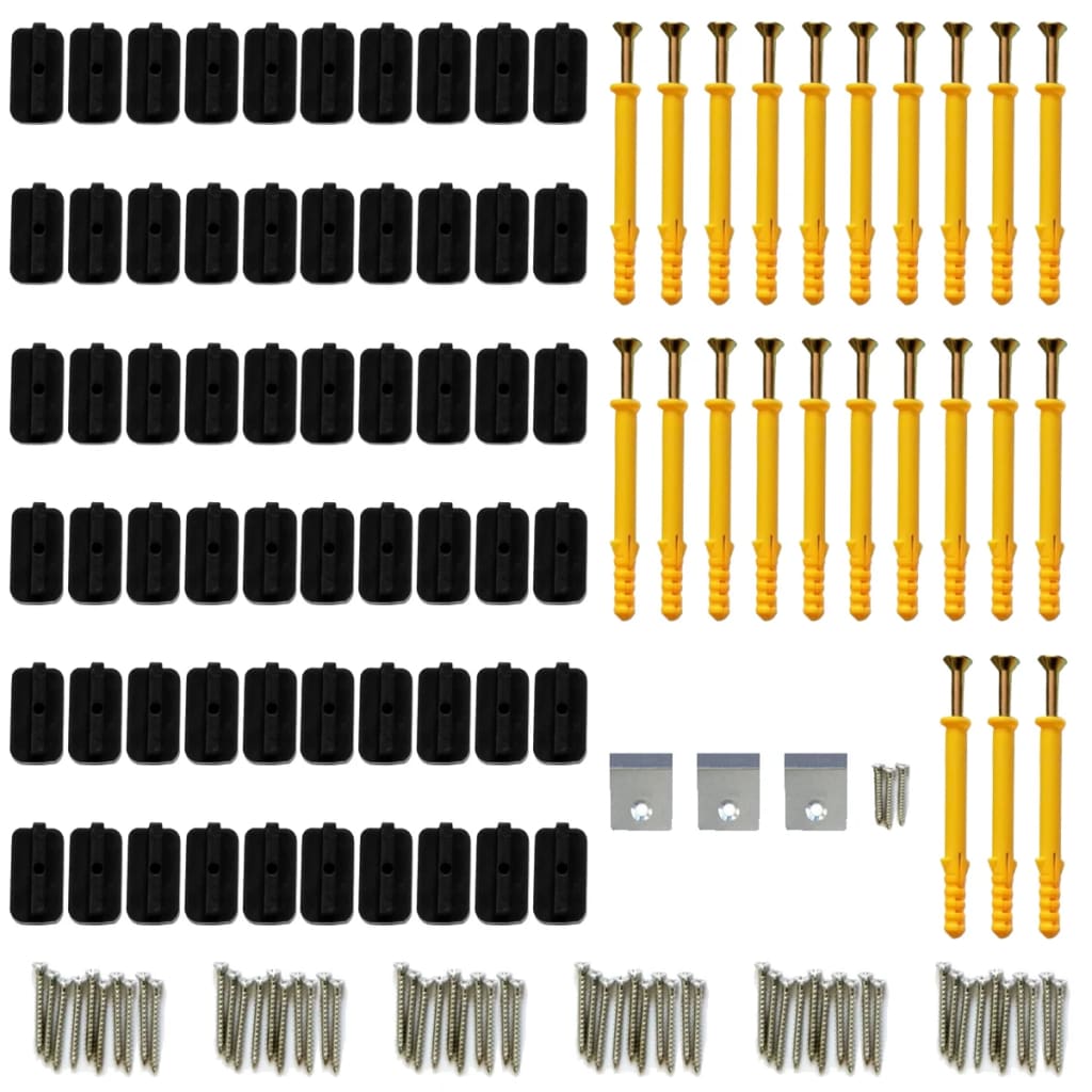 vidaXL WPC Decking Boards with Accessories 30 m² 4 m Anthracite