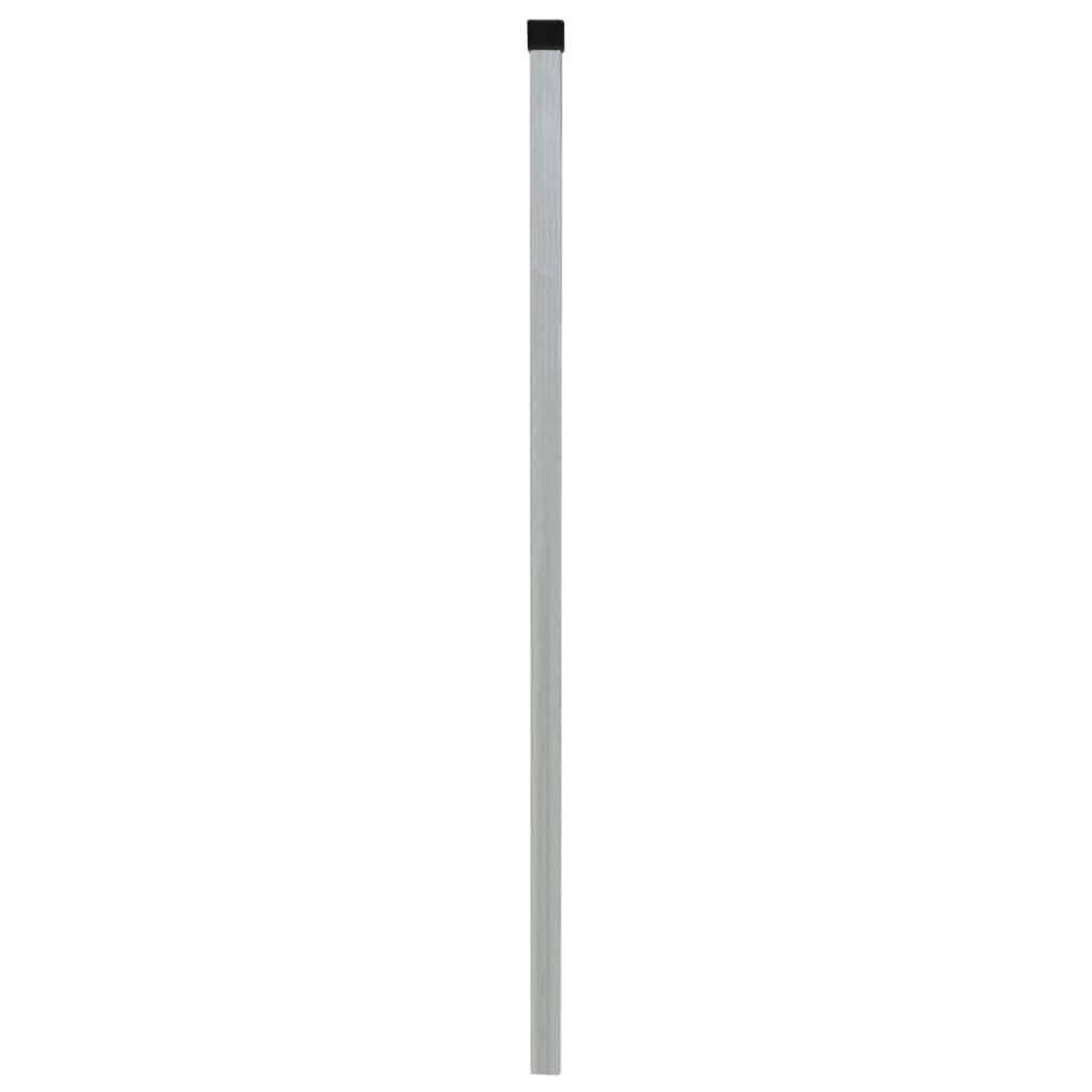 2D Garden Fence Panels & Posts 2008x1830 mm 18 m Silver