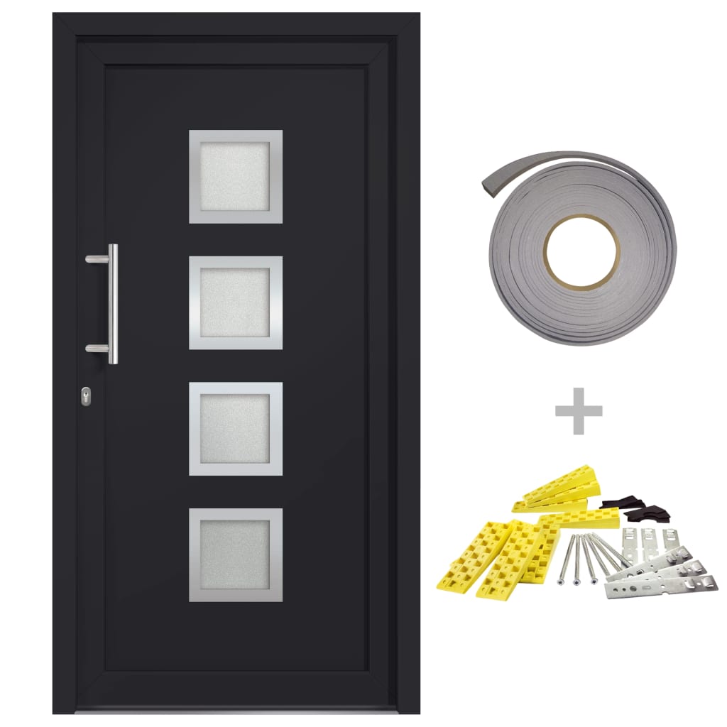 Front Door Anthracite 98x190 cm