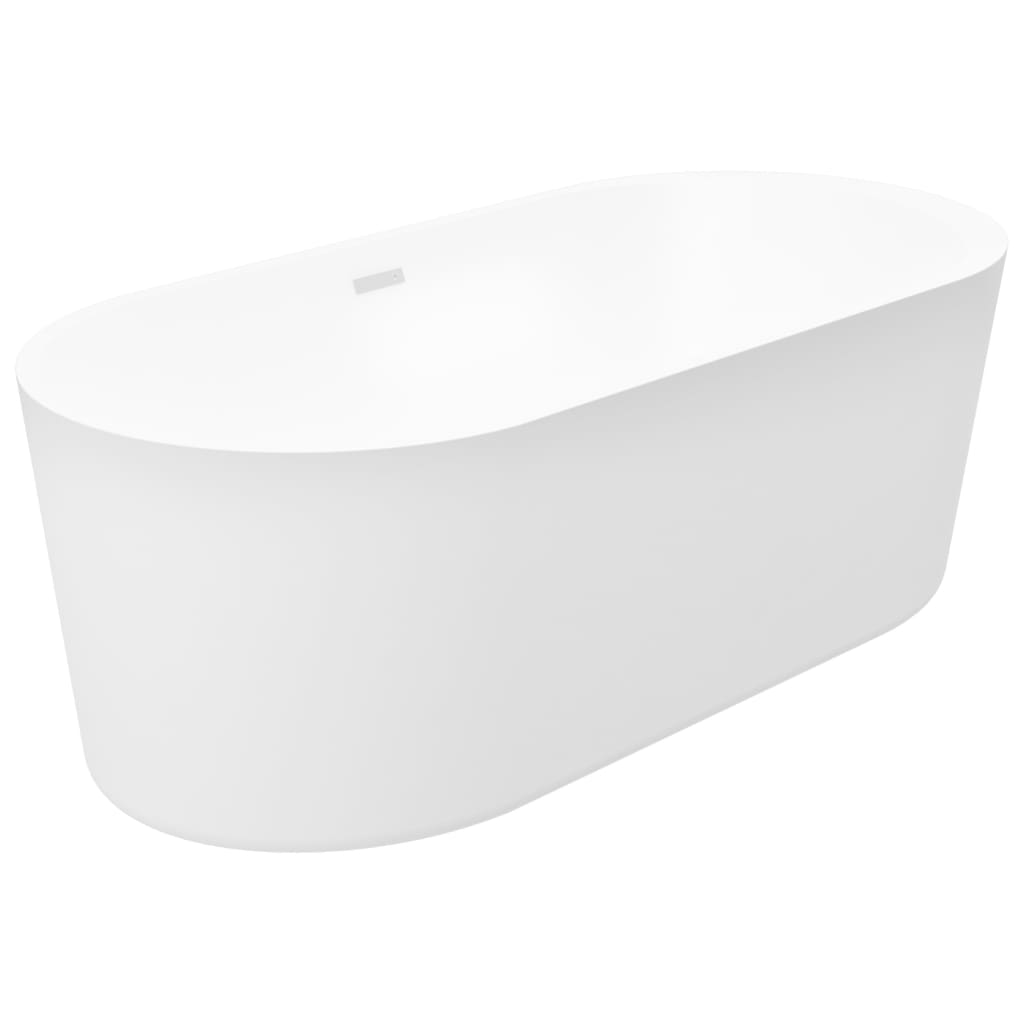 vidaXL Freestanding Bathtub White Acrylic 204 L