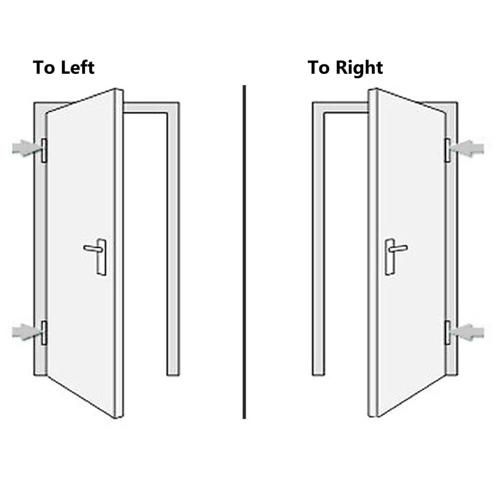 vidaXL Front Door Aluminium and PVC White 100x200 cm
