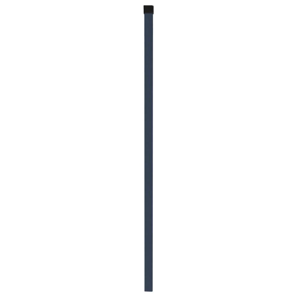 2D Garden Fence Panel & Posts 2008x1830 mm 2 m Grey