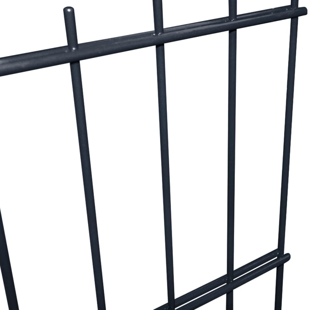 2D Garden Fence Panel 2.008x1.63 m Grey