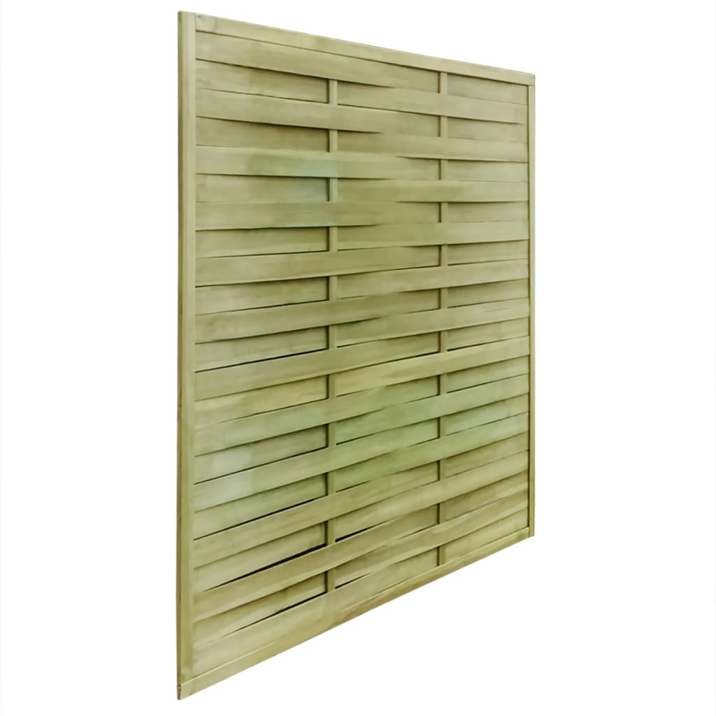 30 pcs Fence Panels Impregnated Wood 54 m 180x180 cm