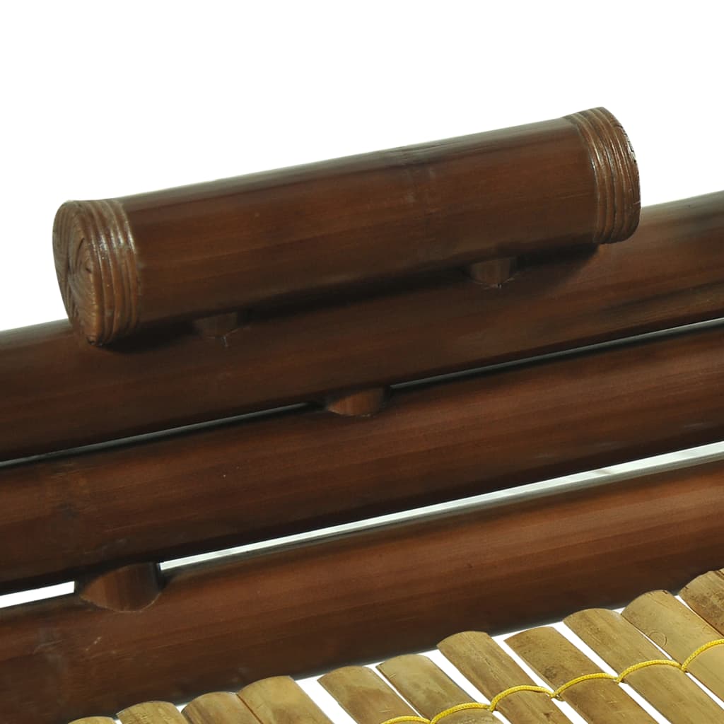 Bed Frame Dark Brown Bamboo 180x200 cm 6FT Super King