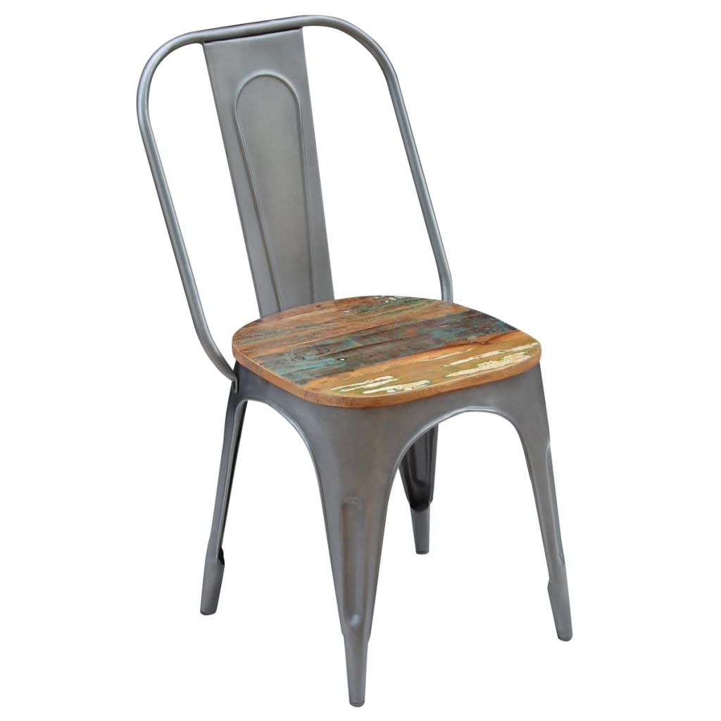 Dining Chairs 4 pcs Solid Reclaimed Wood