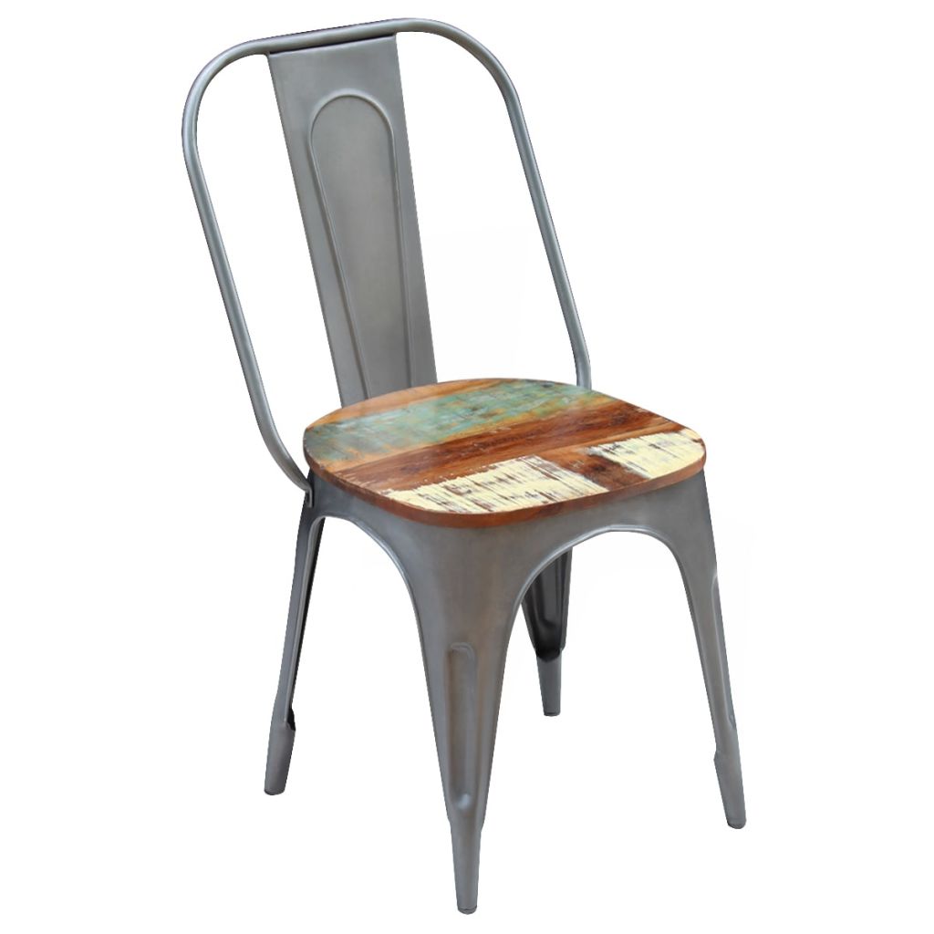 Dining Chairs 4 pcs Solid Reclaimed Wood