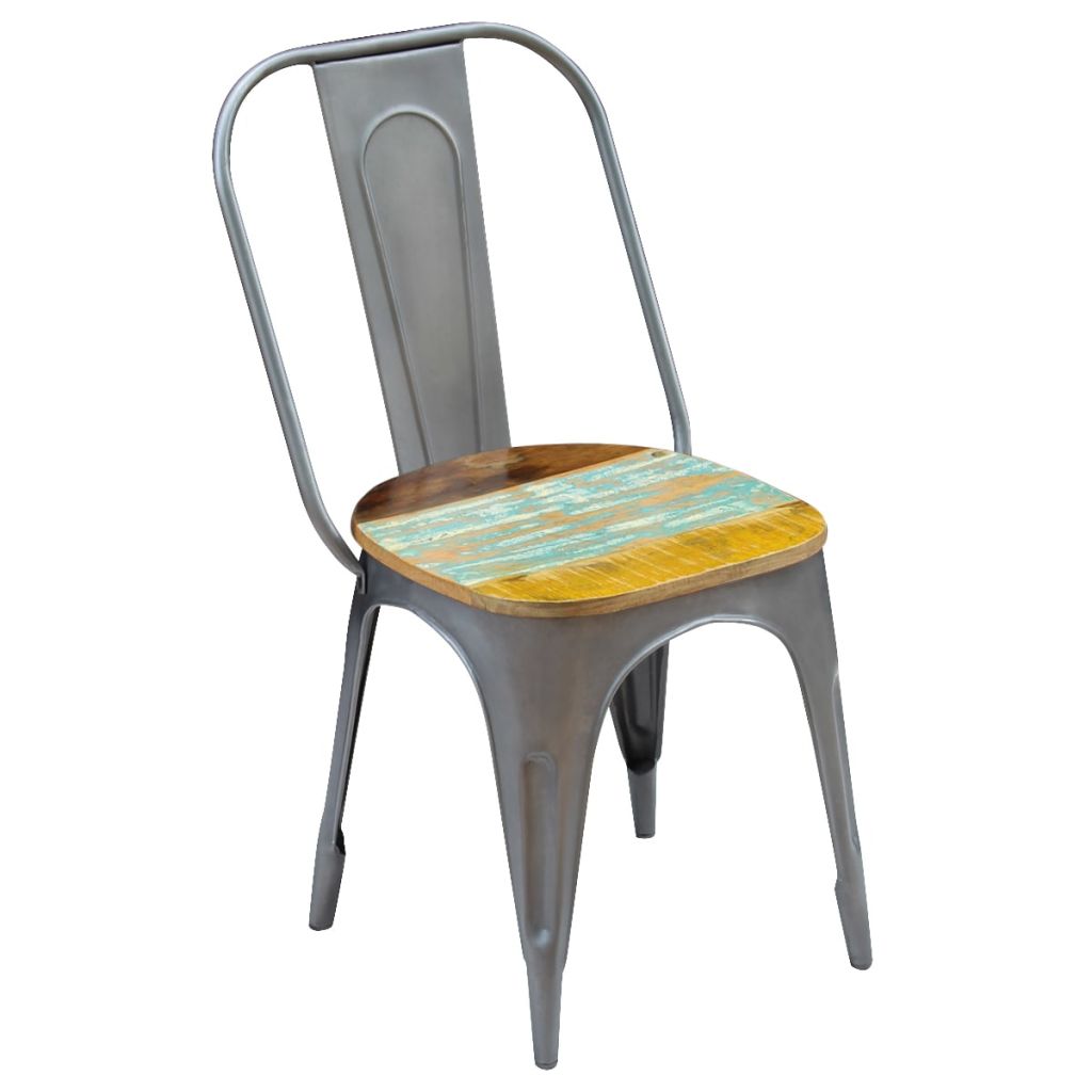 Dining Chairs 4 pcs Solid Reclaimed Wood