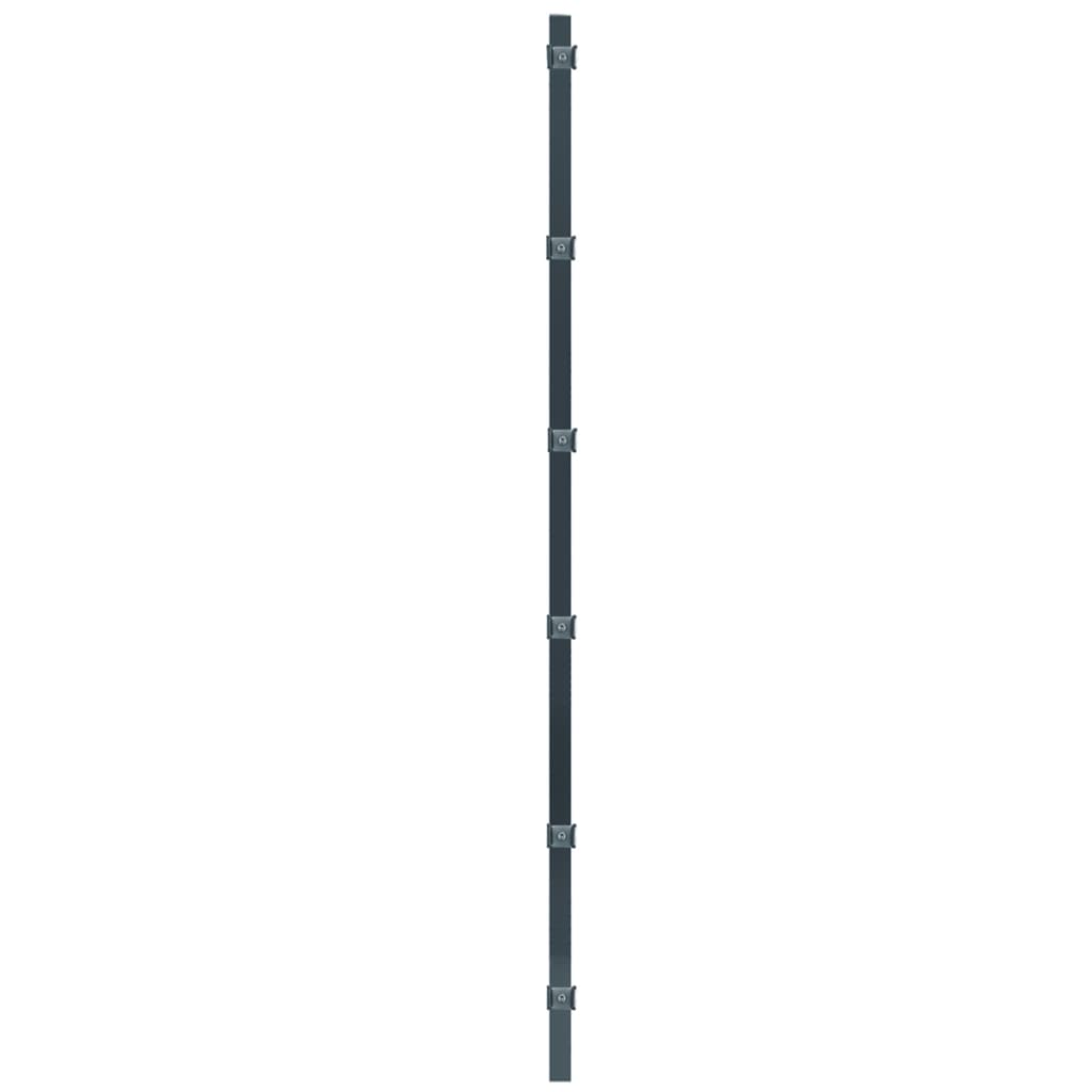 Fence Panels 5 pcs Iron 6x2 m 30m(Total Length) Anthracite Grey