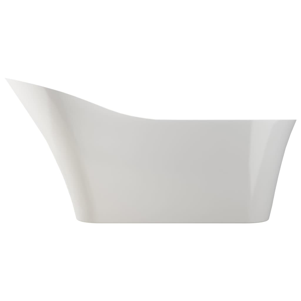 Freestanding Bathtub and Faucet 210 L 110 cm Silver
