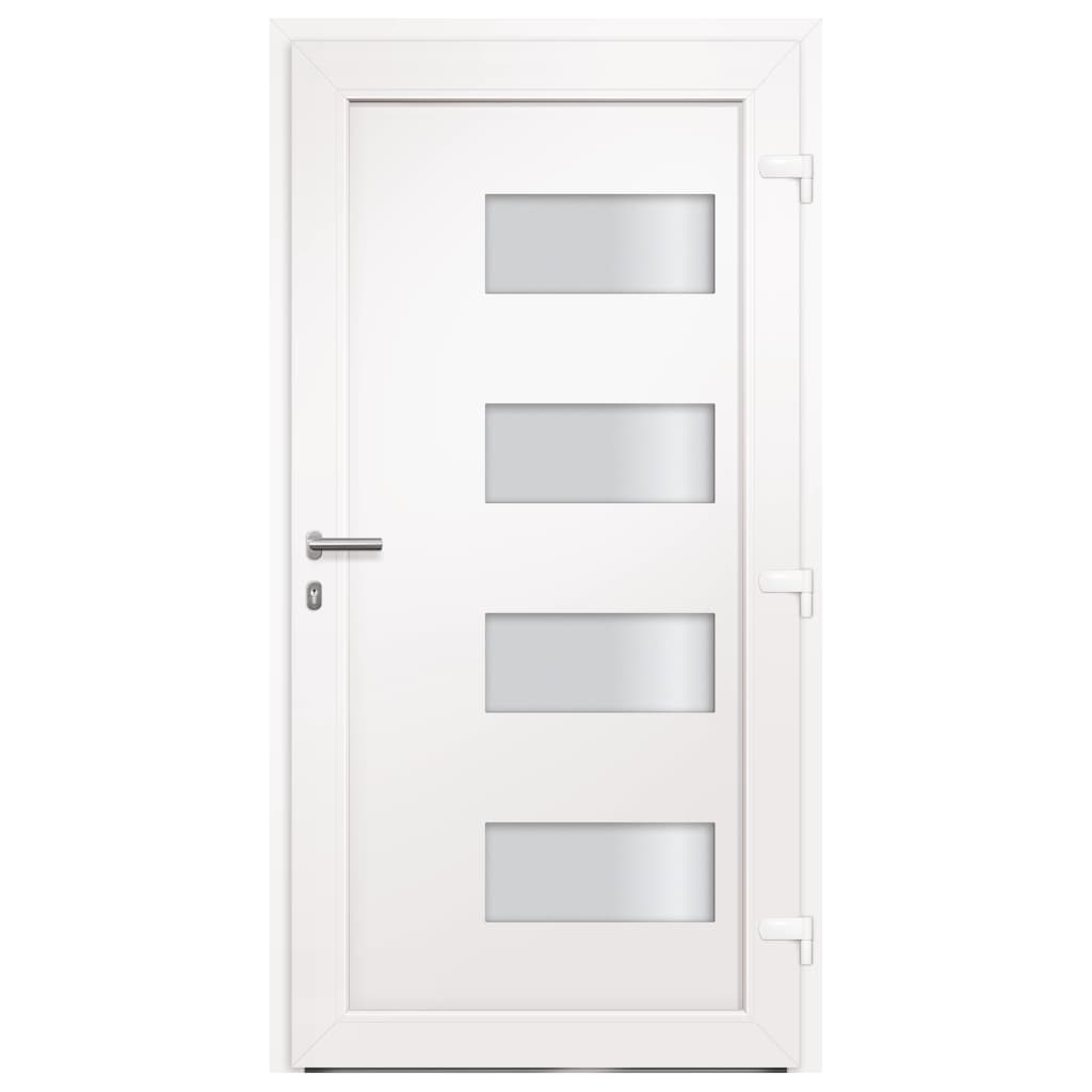 Front Door Aluminium and PVC Anthracite 110x210 cm