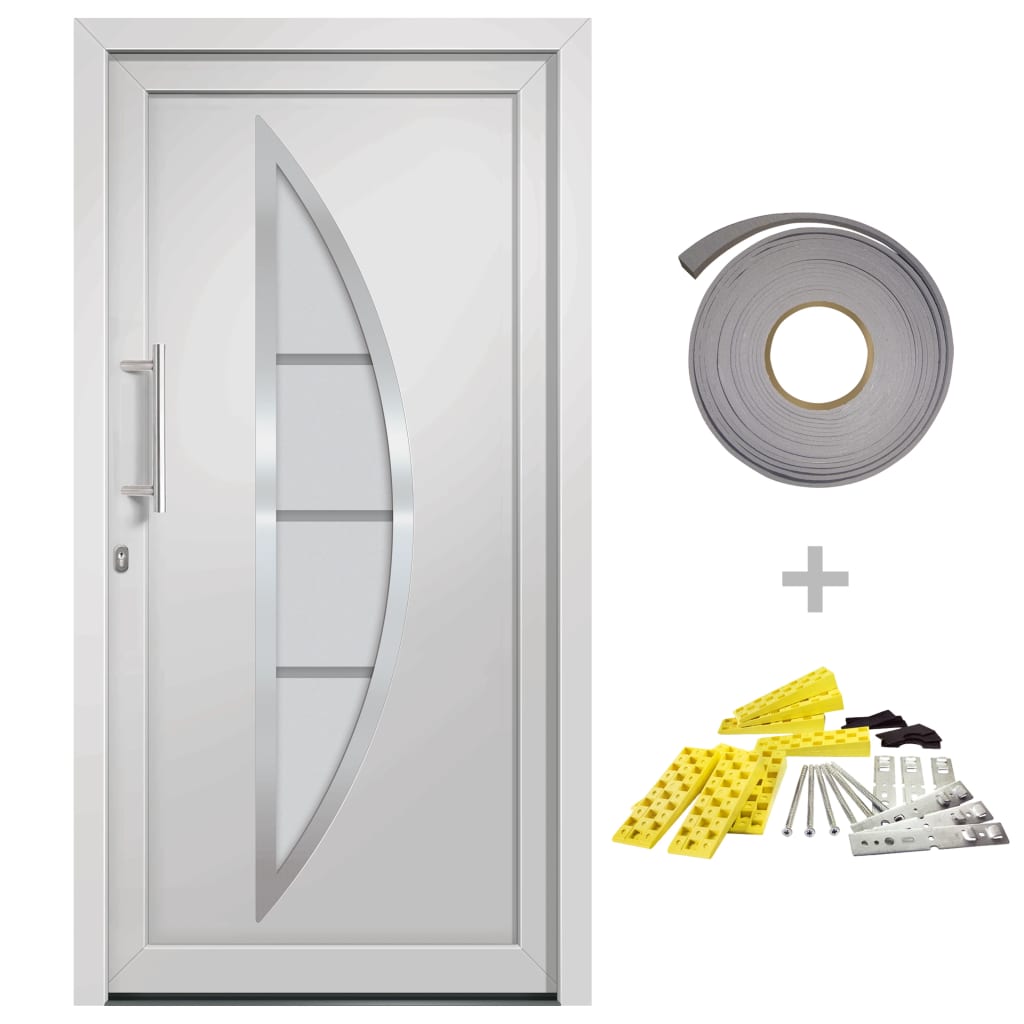 Front Door White 98x208 cm