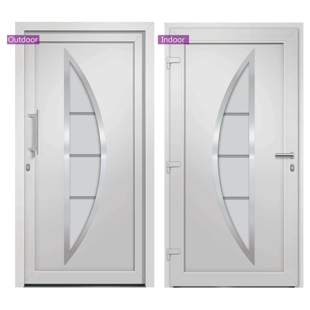 Front Door White 98x208 cm
