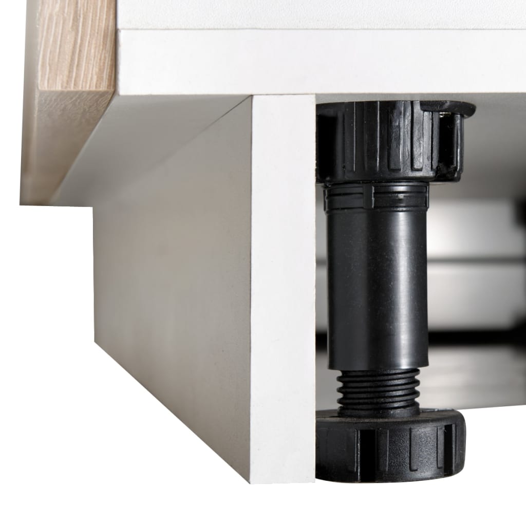 Kitchen Cabinet with Sink Base Unit 8 Pieces Oak Look