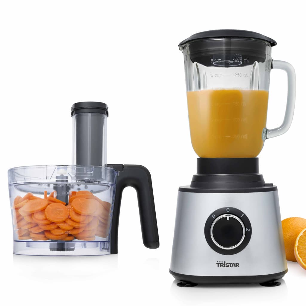 Tristar Food Processor and Blender 600W 3L Silver