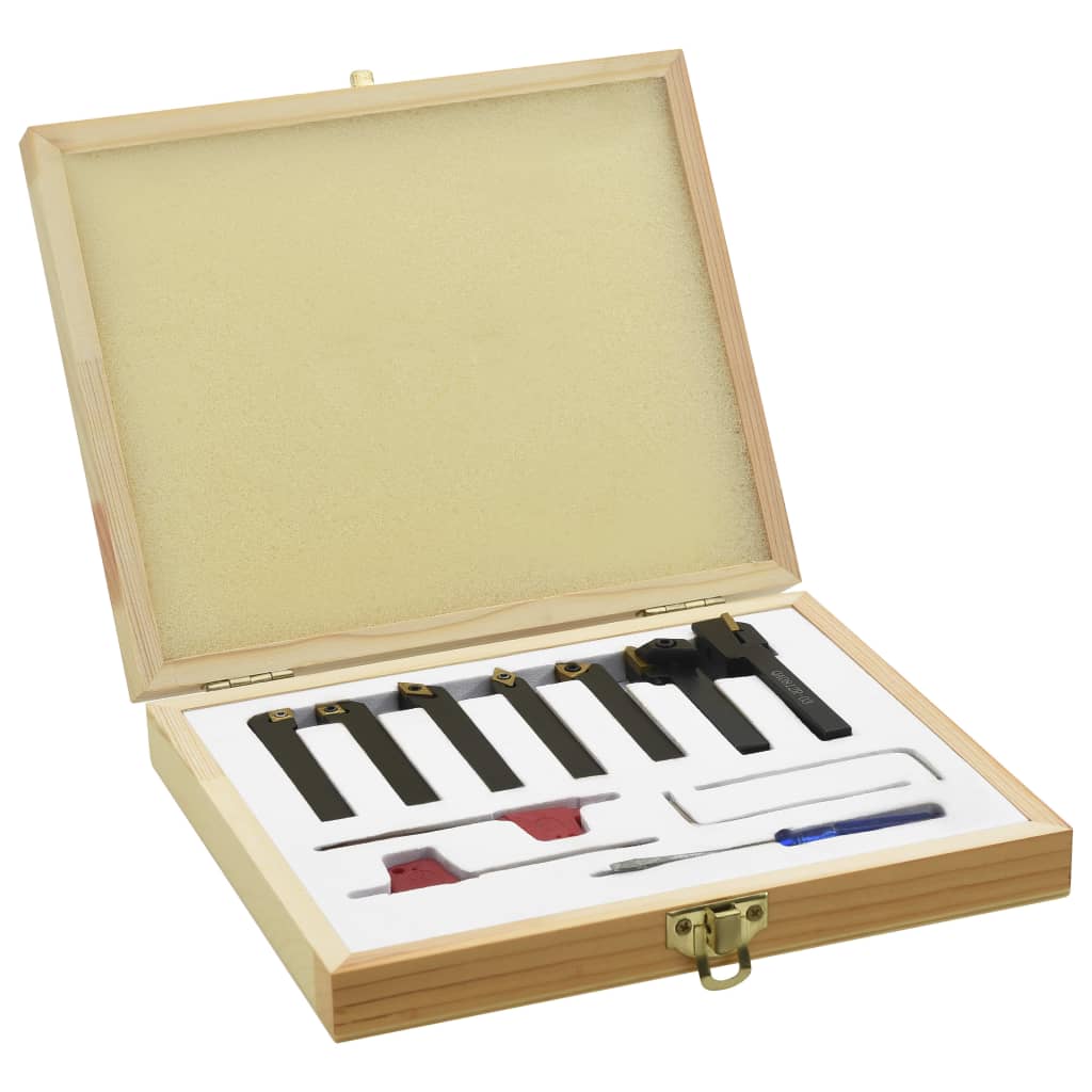 12 Pieces Indexable Turning Tool Set 8x8 mm 60 mm