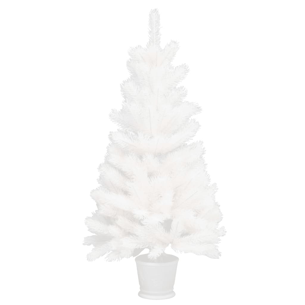 Artificial Christmas Tree Lifelike Needles White 65 cm