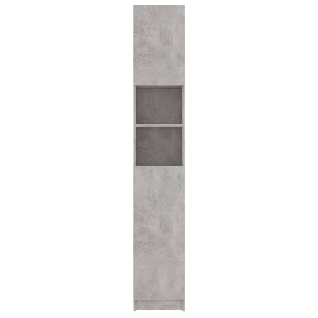 Bathroom Cabinet Concrete Grey 32x25.5x190 cm Chipboard