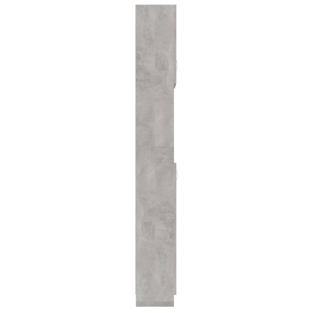 Bathroom Cabinet Concrete Grey 32x25.5x190 cm Chipboard