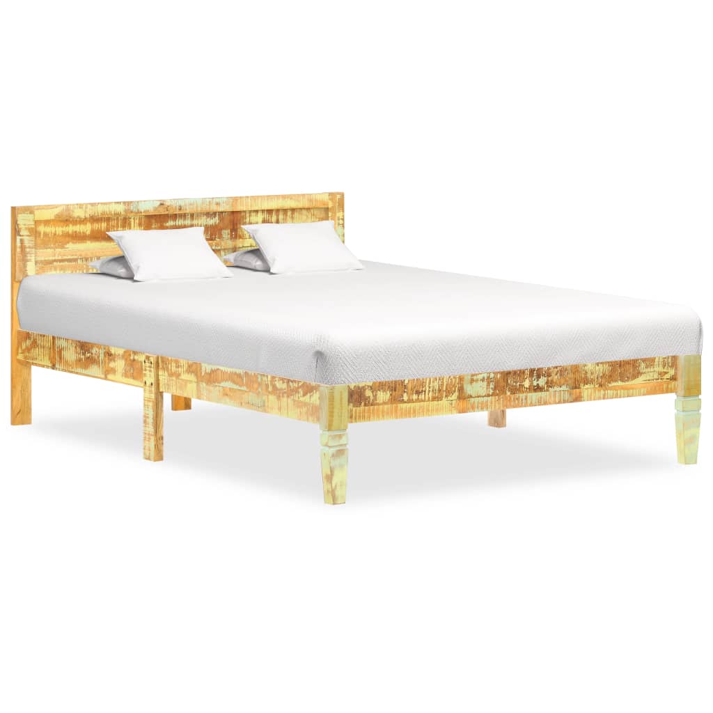 Bed Frame Solid Reclaimed Wood 120x200 cm
