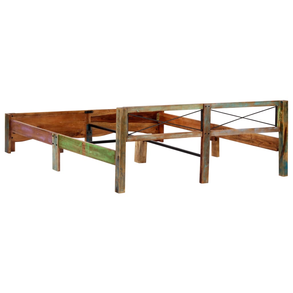 Bed Frame Solid Reclaimed Wood 180x200 cm 6FT Super King