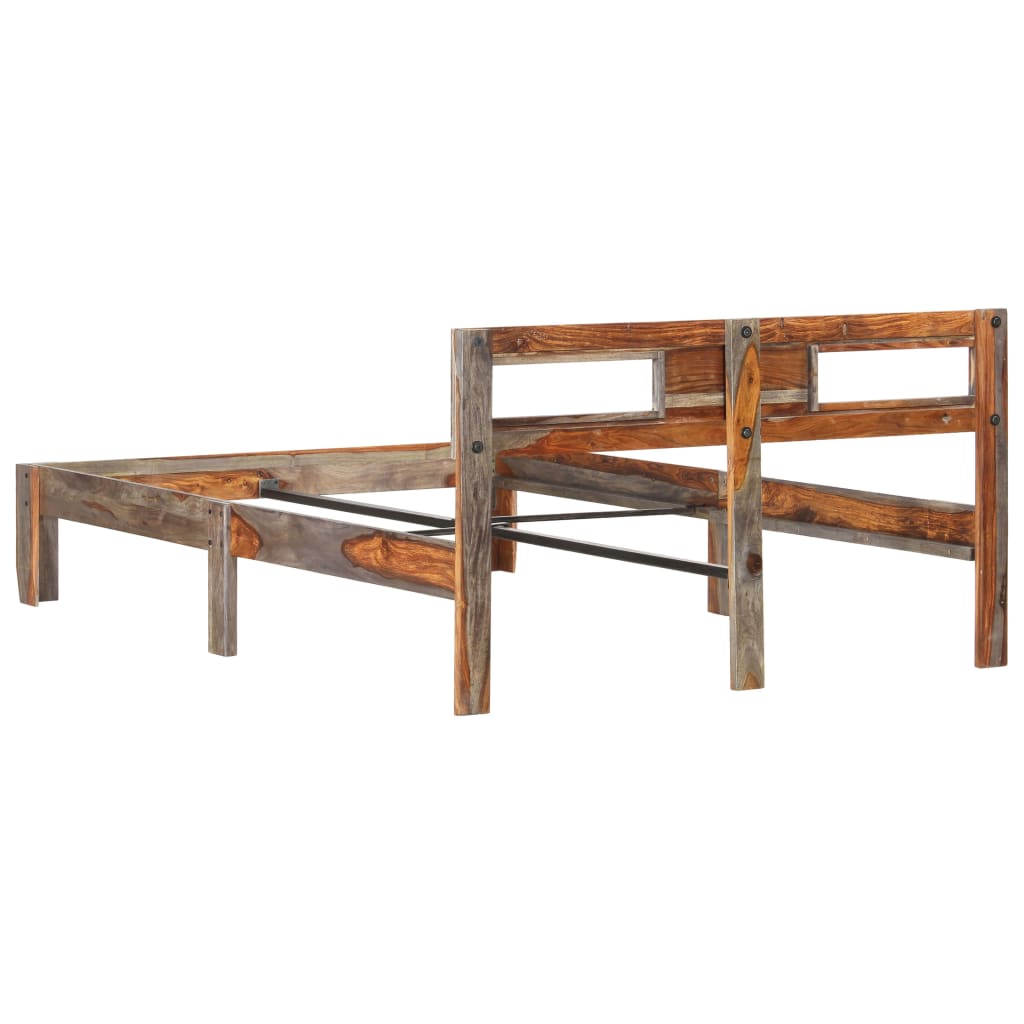 Bed Frame Solid Sheesham Wood 120x200 cm