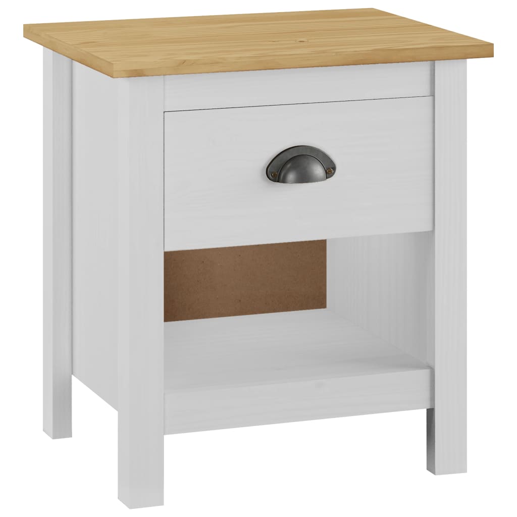 Bedside Cabinet Hill Range 46x35x49.5 cm Solid Pine Wood