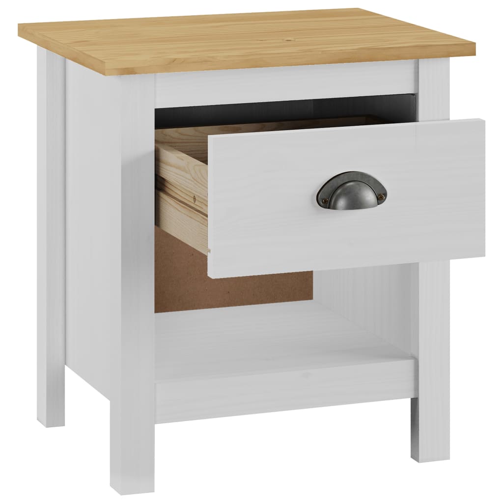 Bedside Cabinet Hill Range 46x35x49.5 cm Solid Pine Wood