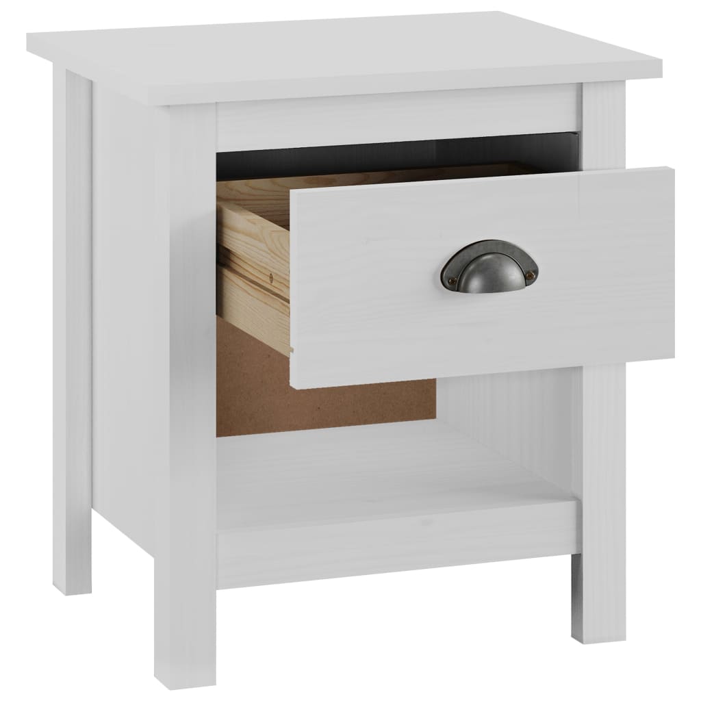 Bedside Cabinets 2 pcs Hill Range 46x35x49.5 cm Solid Pine Wood