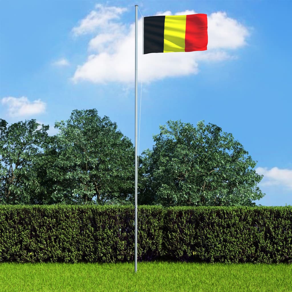 Belgium Flag and Pole Aluminium 6,2 m