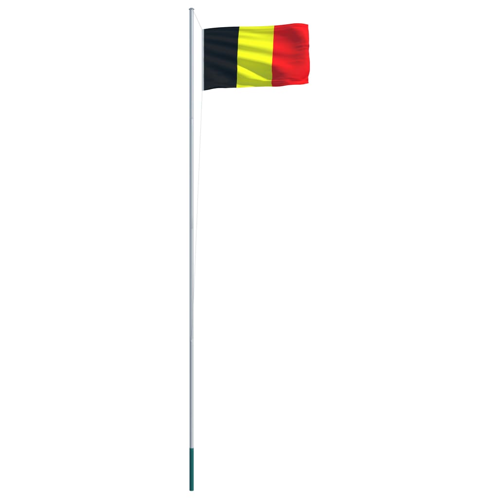 Belgium Flag and Pole Aluminium 6,2 m