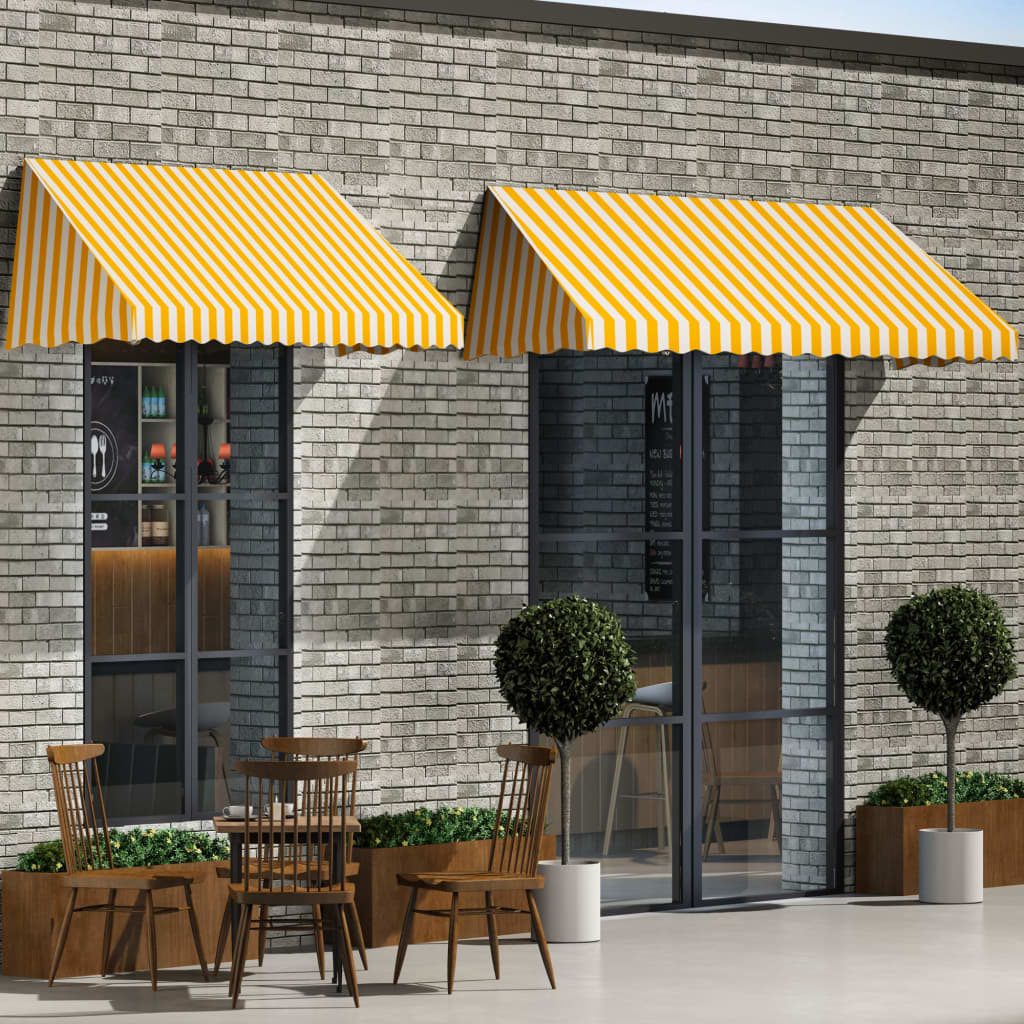 Bistro Awning 250x120 cm Orange and White