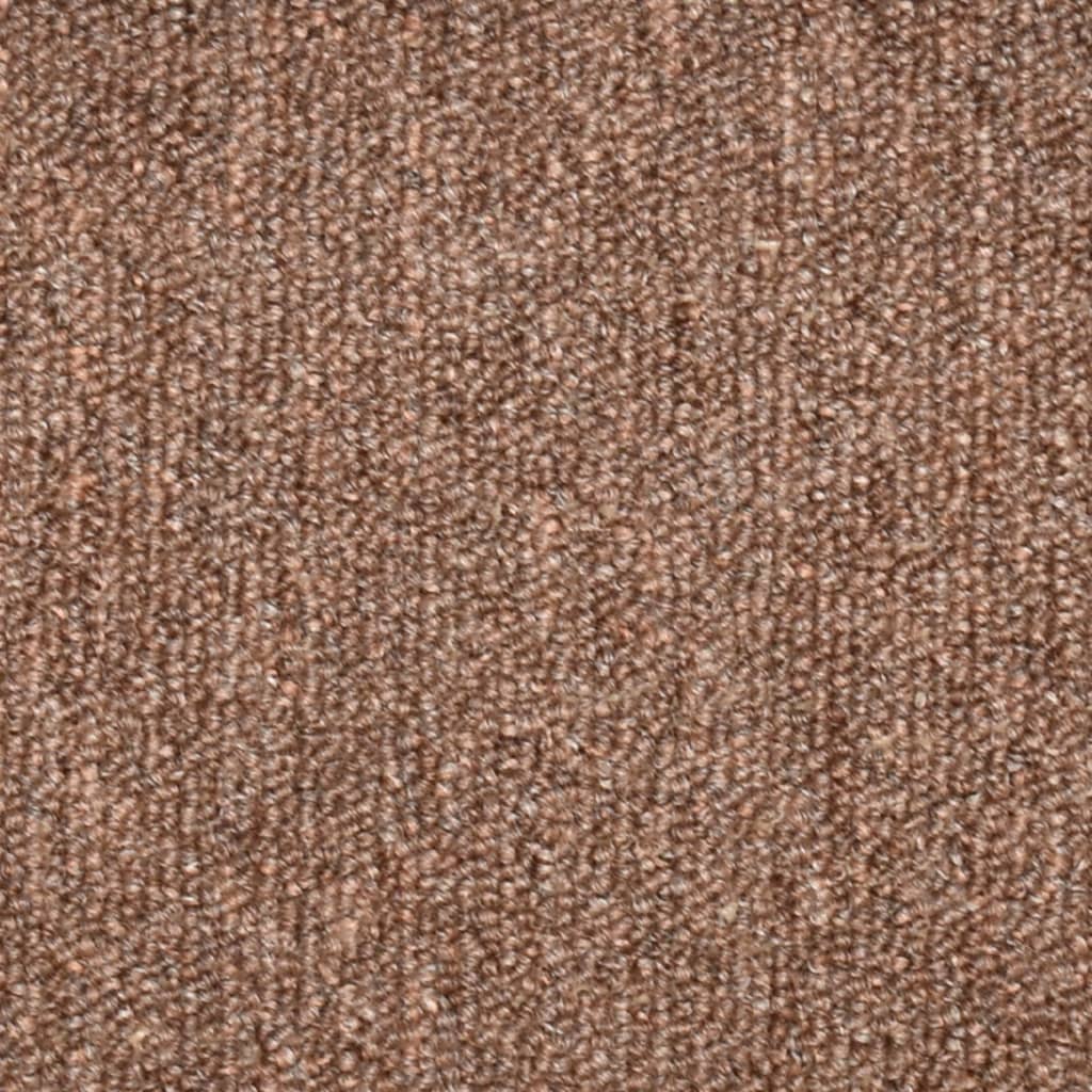 Carpet Stair Treads 15 pcs Brown 65x24x4 cm